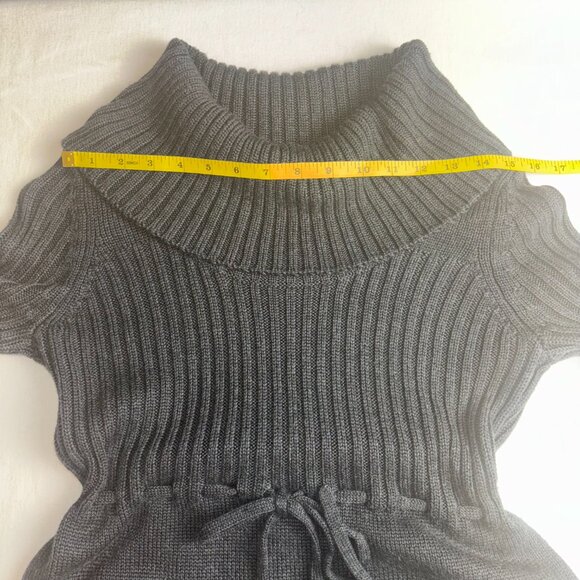 Calvin Klein Dark Gray Sweater Dress with Cowl Neck - Size S - Picture 4 of 10
